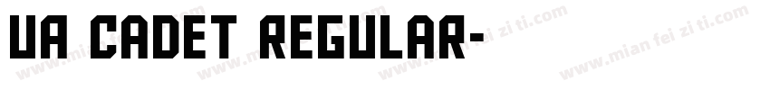 UA Cadet Regular字体转换